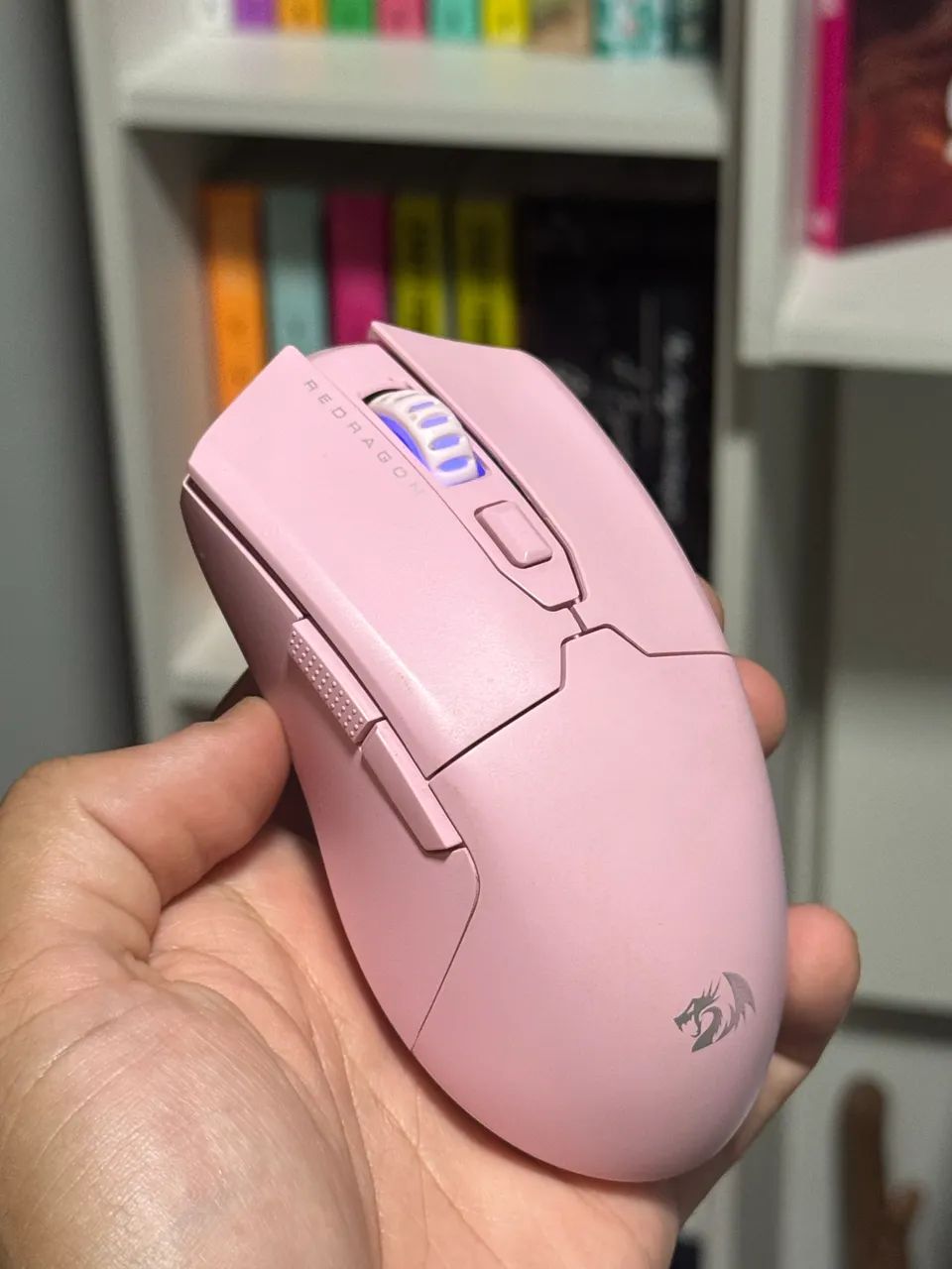 Mouse rosa sem fio