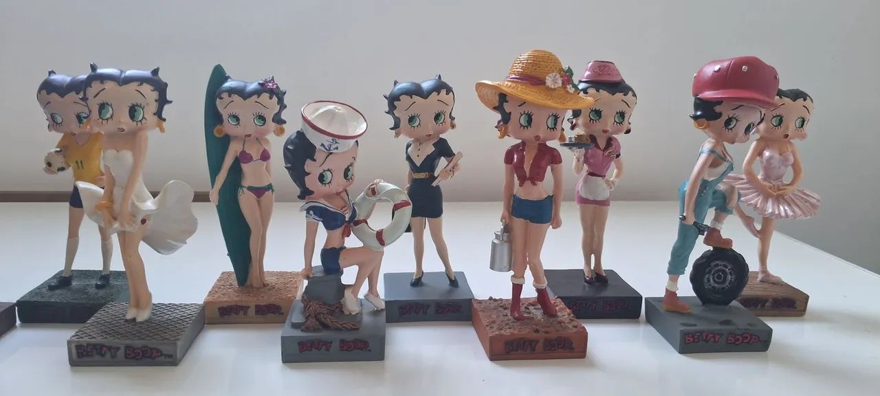 Coleção oficial BETTY BOOP de resina ed. Salvat. R$ 60,00 cada