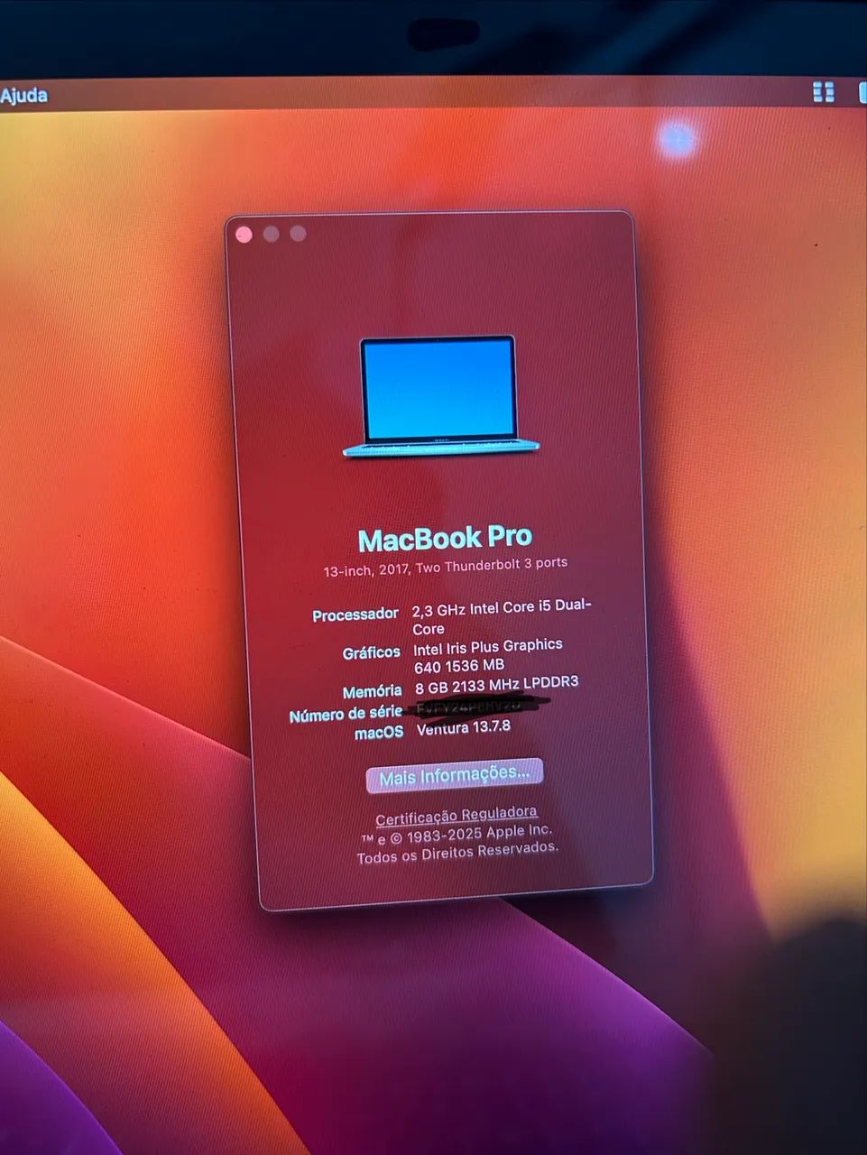MacBook Pro 2017 a1708 troco por celular  - Foto 2