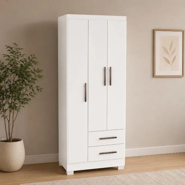 Roupeiro isis com 3 portas branco