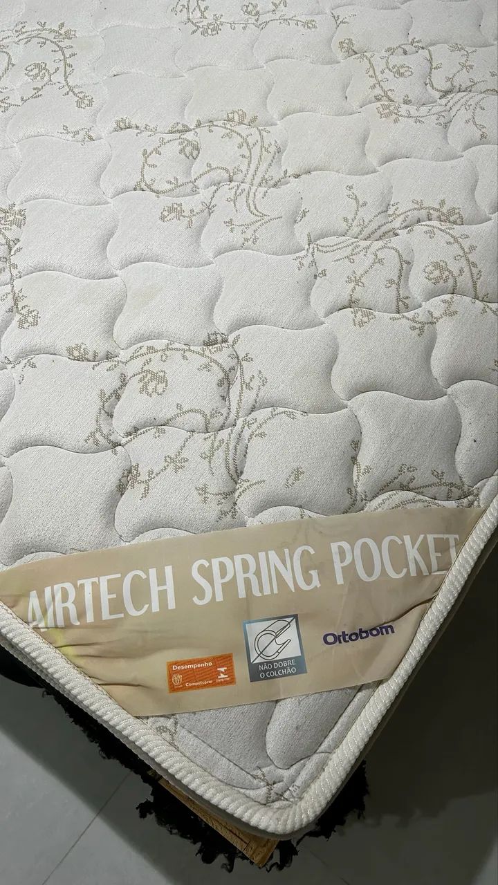 Colchão Ortobon e Box Baú 