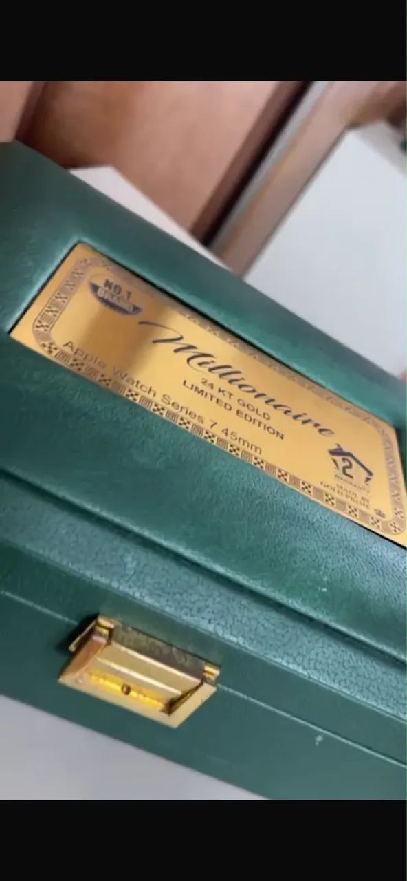 apple watch série 7 24 kt gold