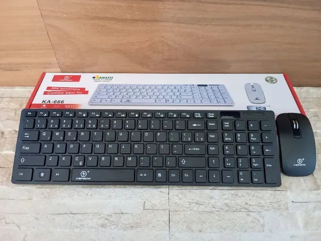 Kit Teclado + Mouse Sem Fio Wireless 2.4ghz 3200dpi Óptico - Foto 3