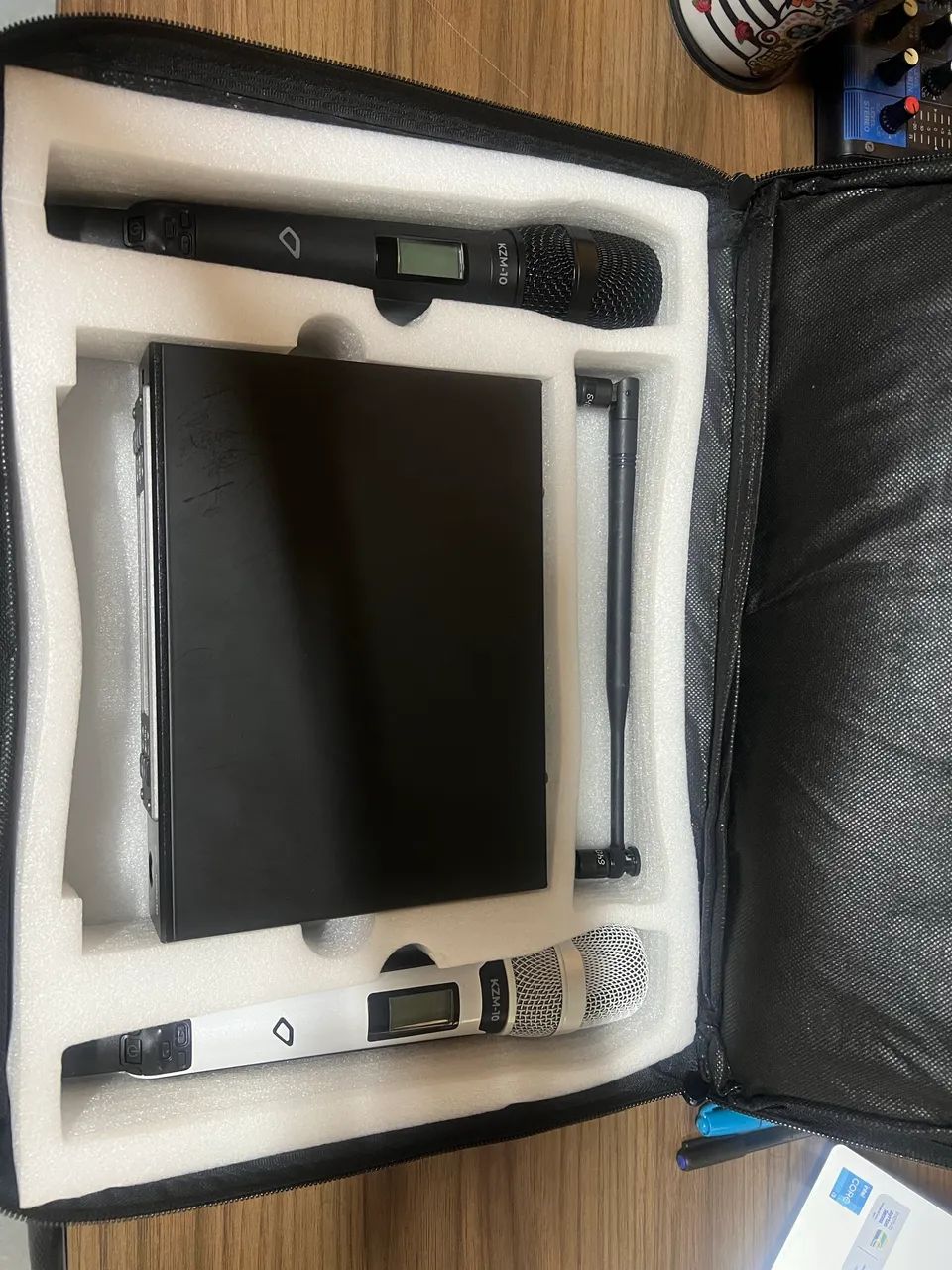 Microfone sem fio duplo KzM10 - Foto 5