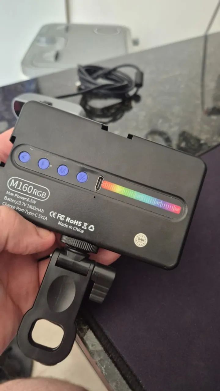 KIT Webcam + Iluminação RGB - Foto 4