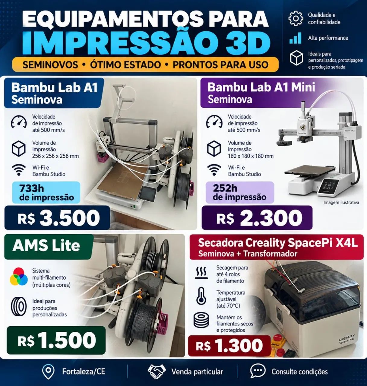 Impressora 3D Bambu Lab A1