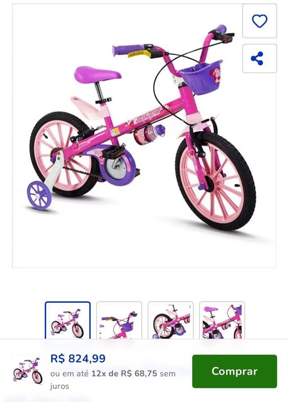 Bicicleta nova aro 16 infantil  - Foto 3
