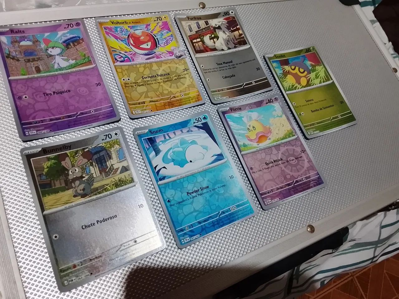 Set Cartas Pokémon Originais Holo Comuns - Foto 5