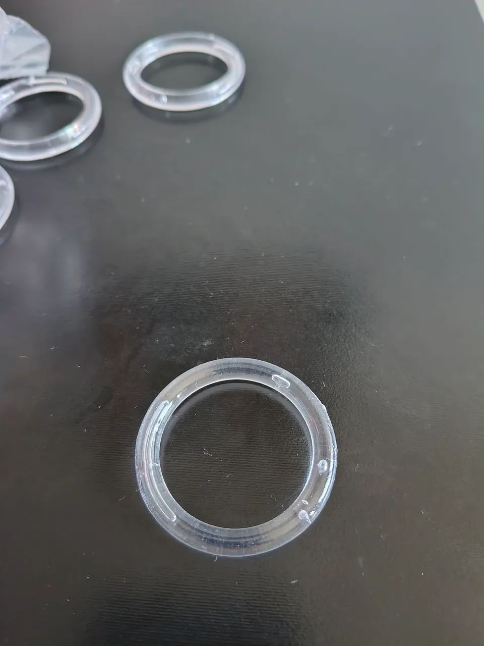 Argolas de Plástico TRANSPARENTE Ritas 30mm - 48 unidades - Foto 4