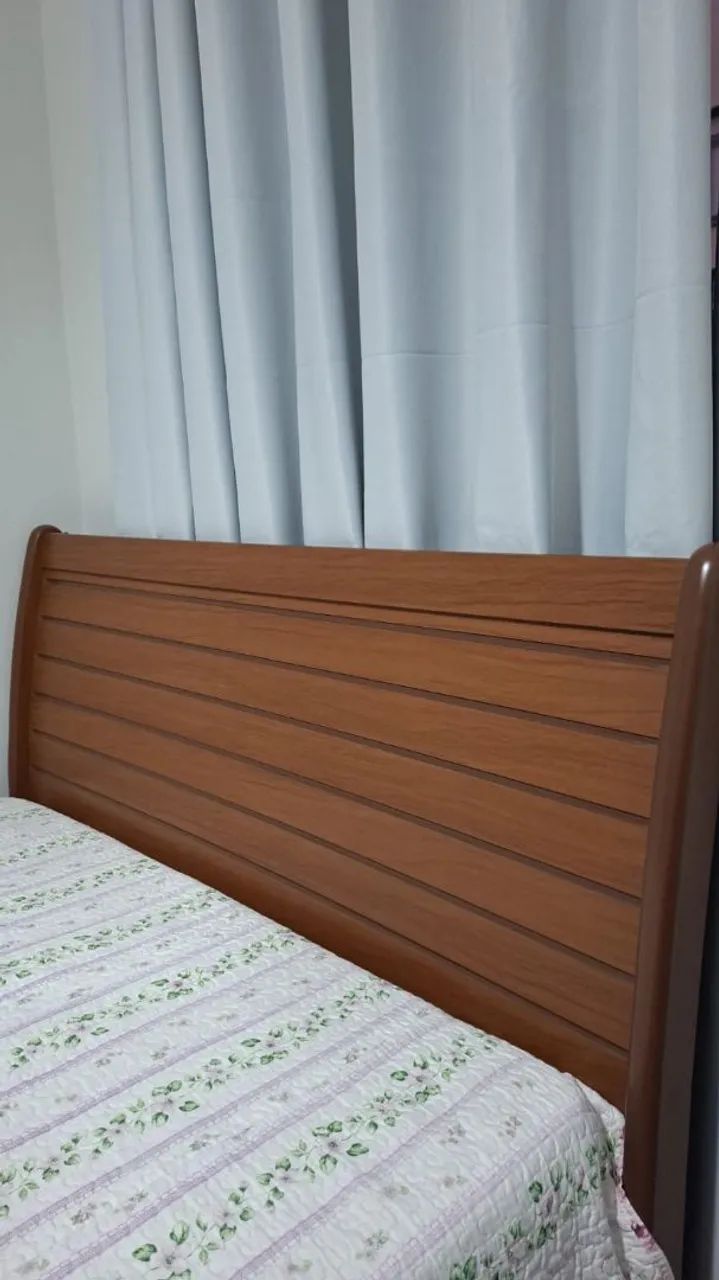 CAMA E COLCHÃO DE CASAL