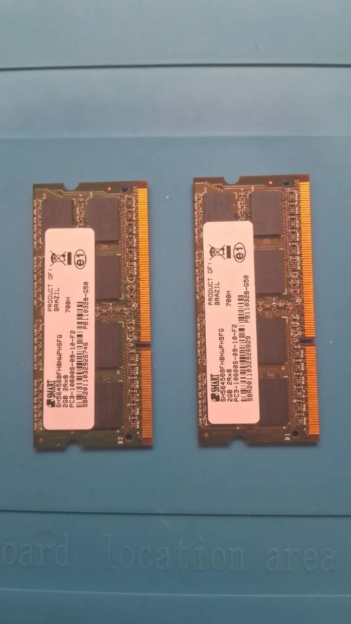 Memória RAM notebook 2GB