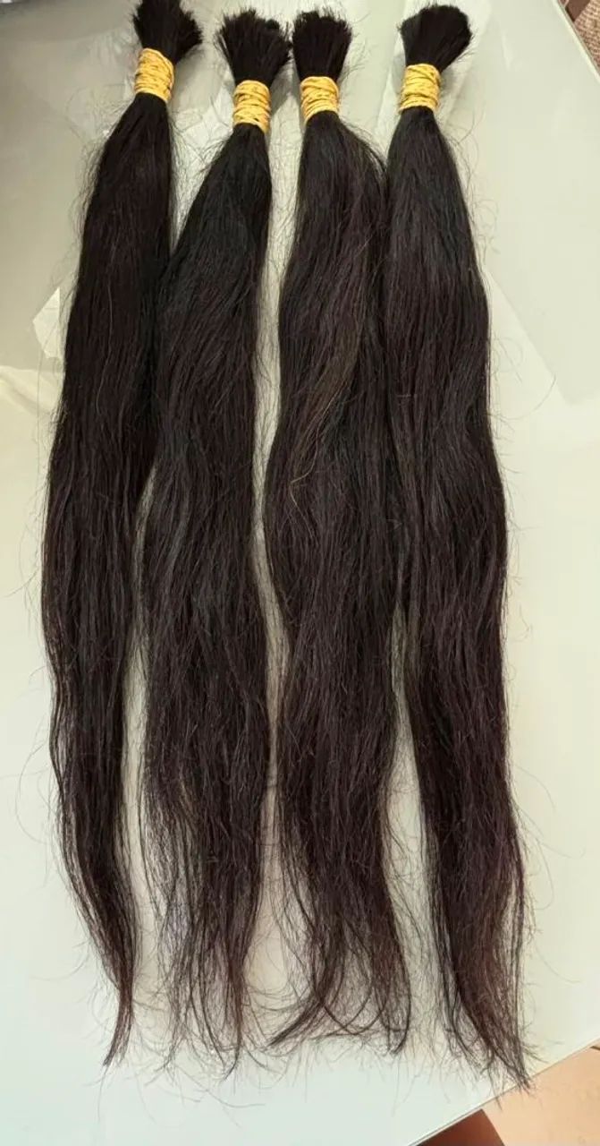 Cabelo ondulado indiano virgem 55 cm - Foto 4