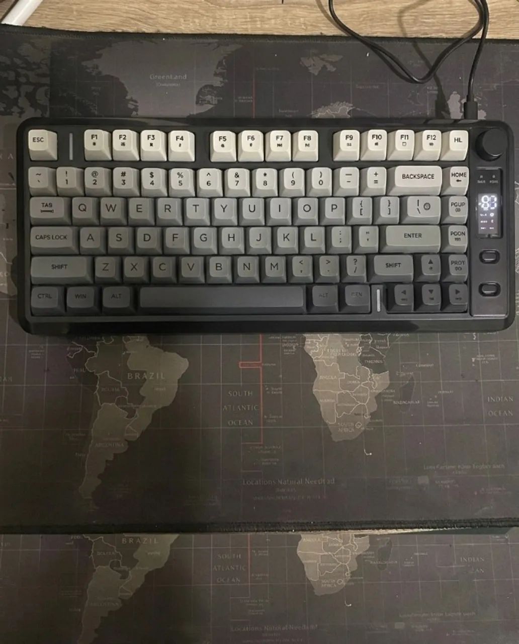 Teclado Membrana Sem Fio Freewolf M75 - Foto 4