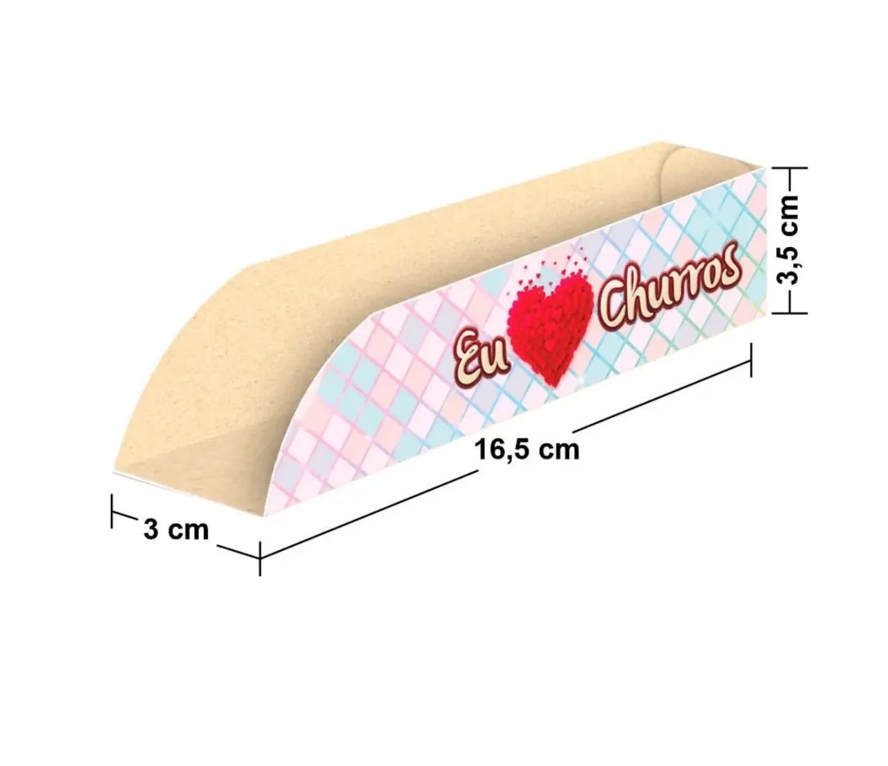 Embalagem interna para churros 16cm - Foto 3