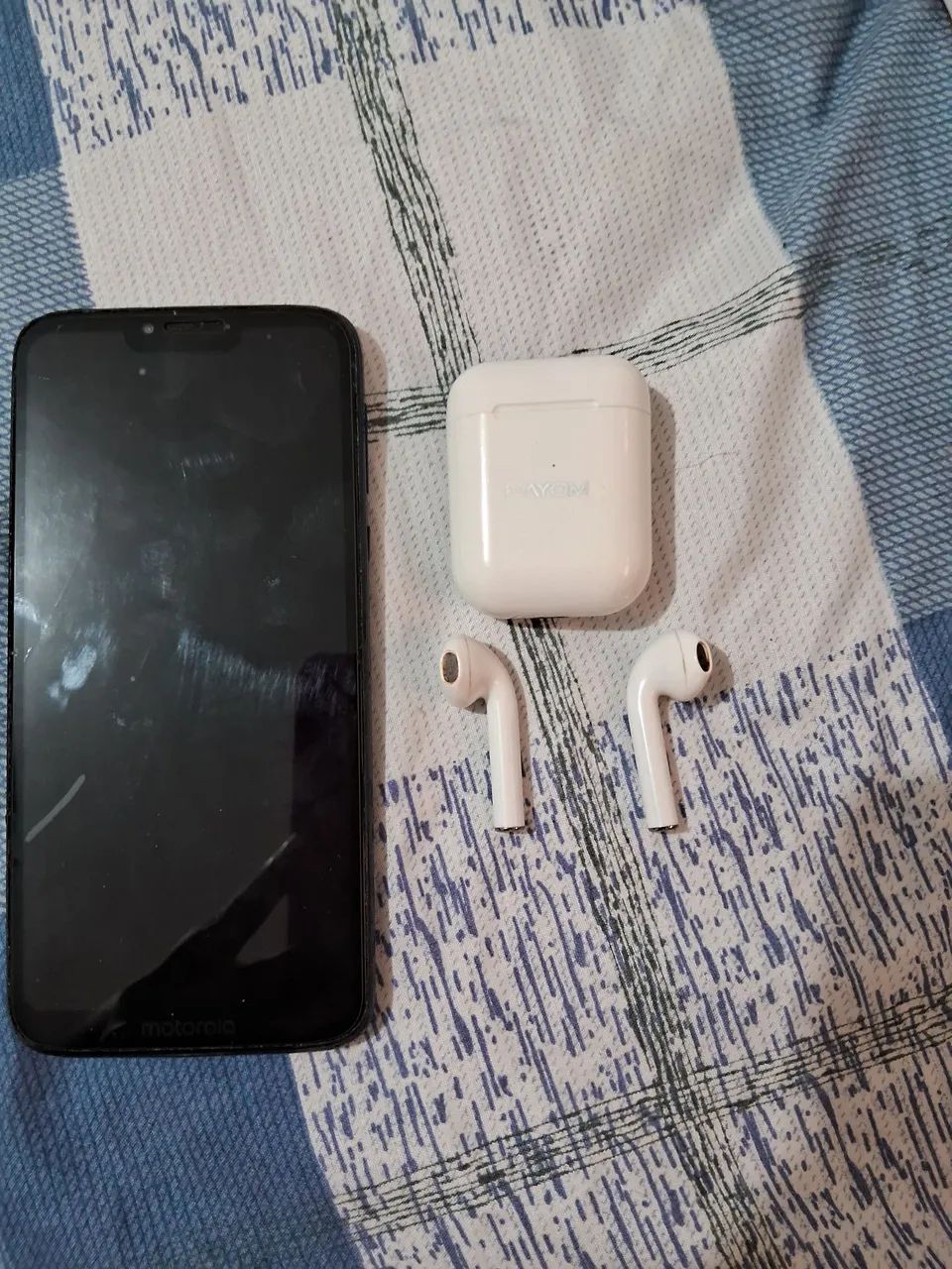 ( O COMBO) Celular semi novo moto g7 com fone de ouvido sem fio via blutoo semi novo  - Foto 3