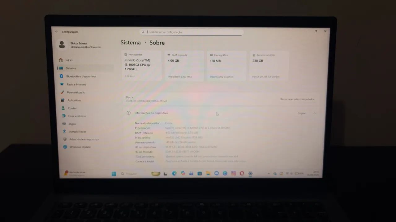 Notebook VivoBook Asus X515 i3 - Foto 4