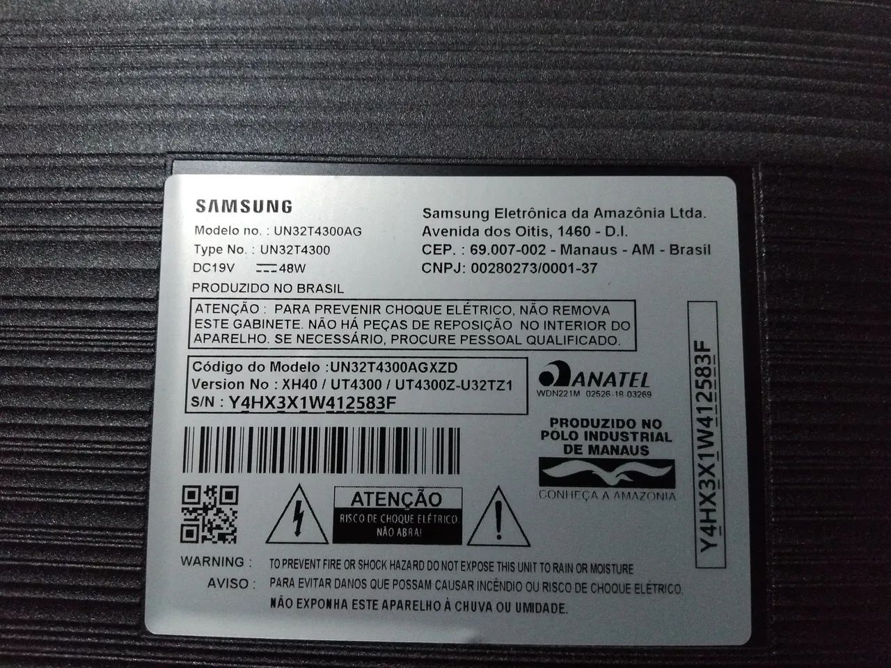 Tv Samsung 32 pol com defeitos 