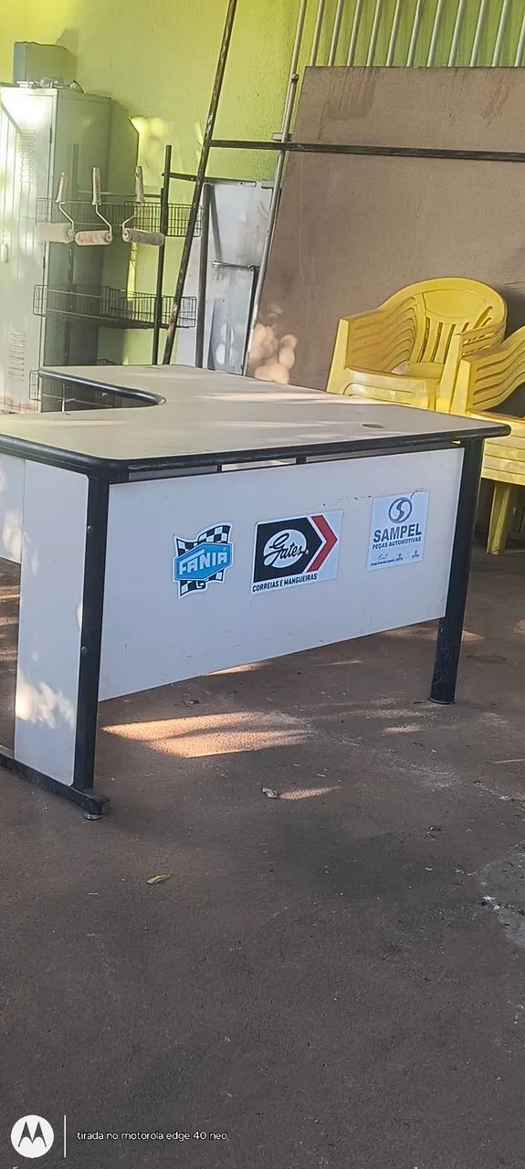 Vende_se três mesas escritório em L - Foto 3