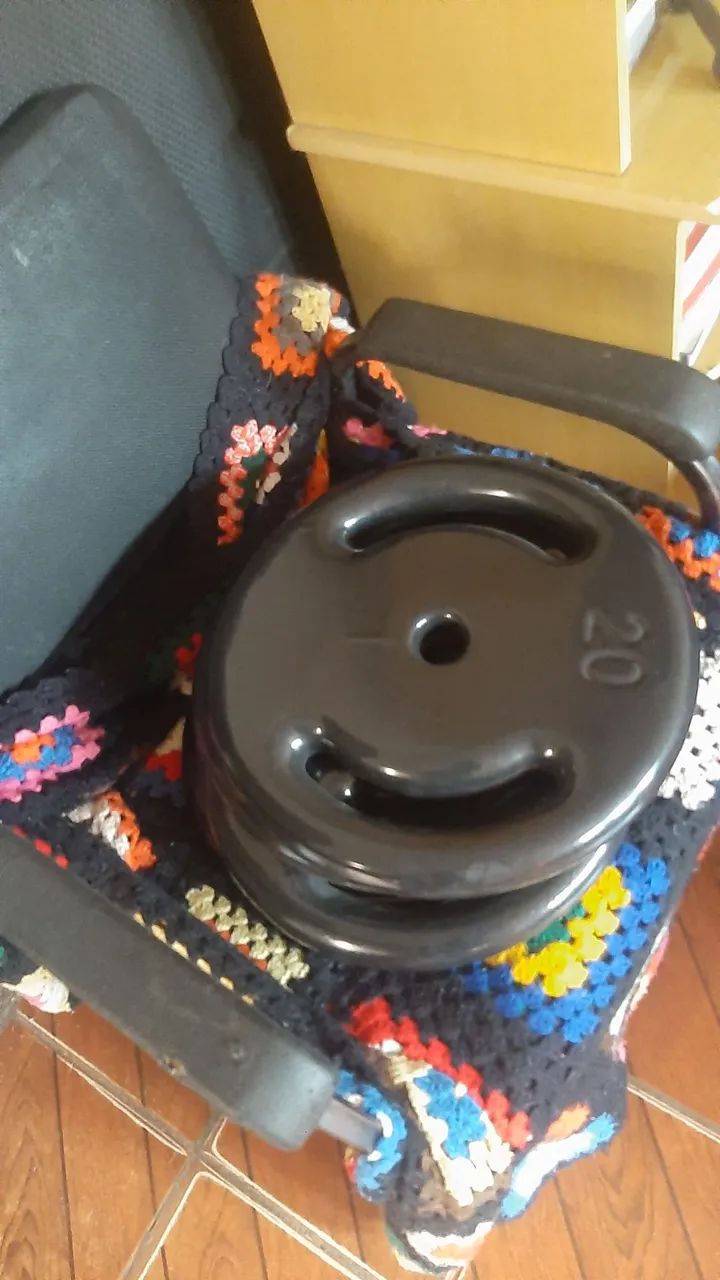 Remada articulada +@nilhas 20kg emborrachada  - Foto 5