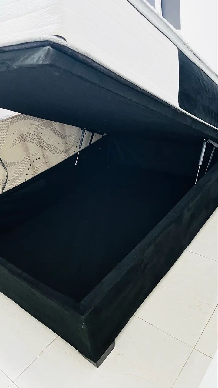 Cama baú + colchão molas ensacadas - Foto 4