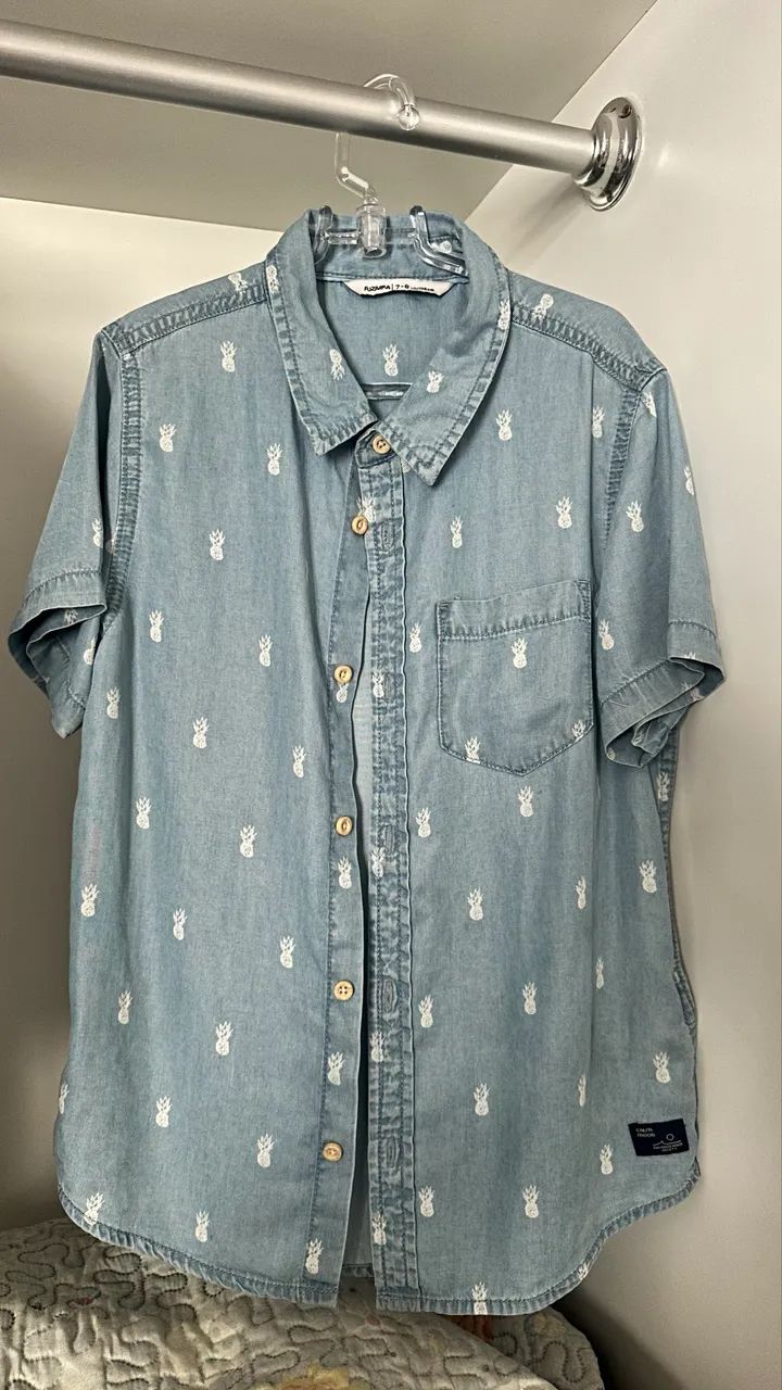 Camisa jeans infantil