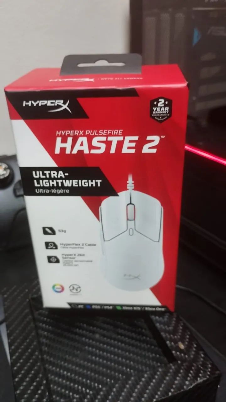 Mouse Gamer Hyperx Pulsefire Haste 2 Branco - Foto 4