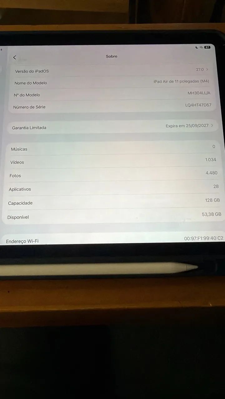 iPad Air M4 128GB Cinza - Foto 5