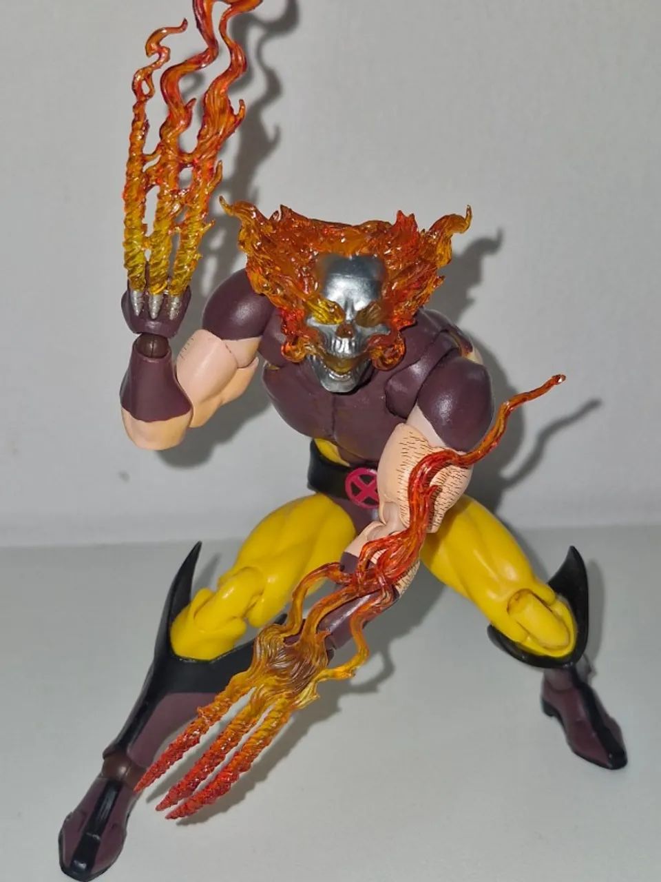 (Figura 2 em 1) Hellverine CT Toys + heads e garras Wolverine - Foto 3