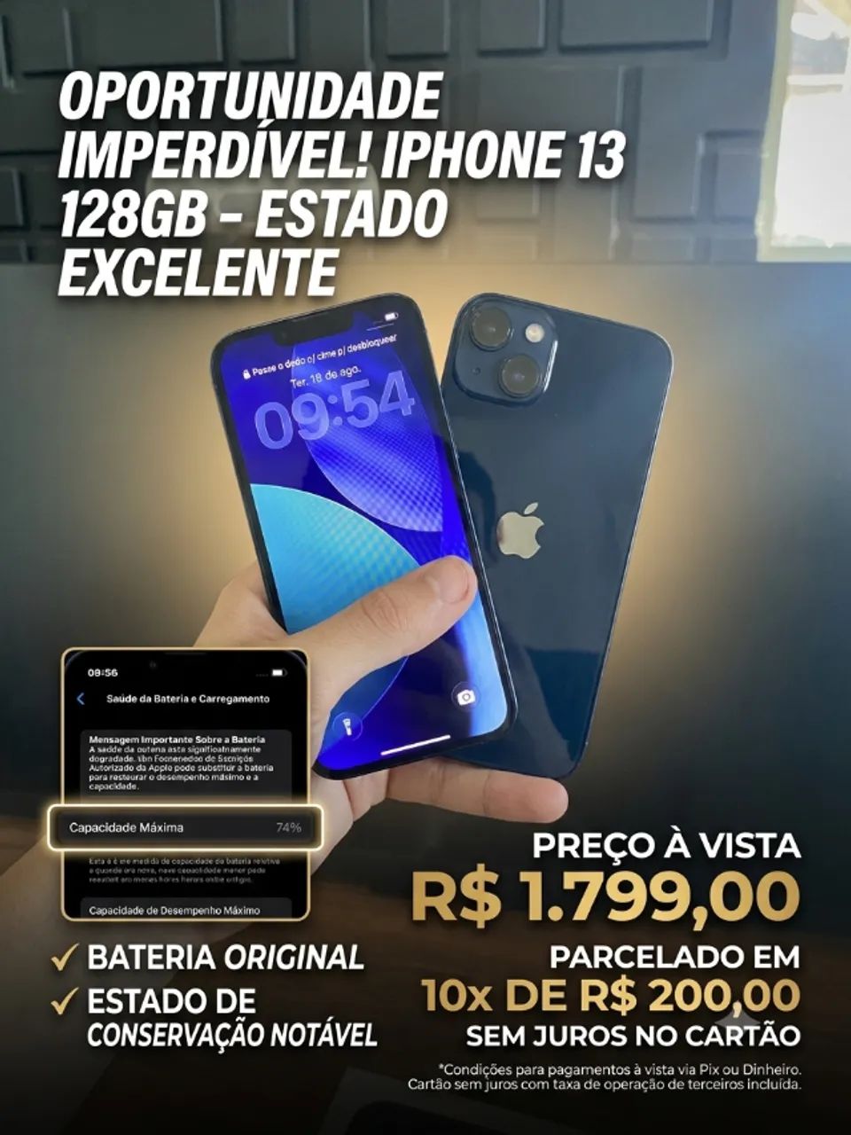 iPhone 13 128GB ? Perfeito estado ?