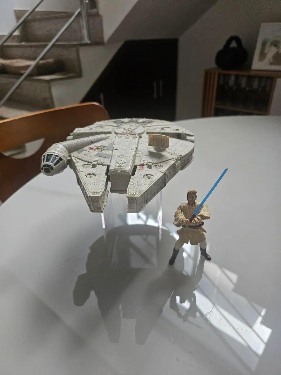 Obi Wan + Milenium falcon star wars 