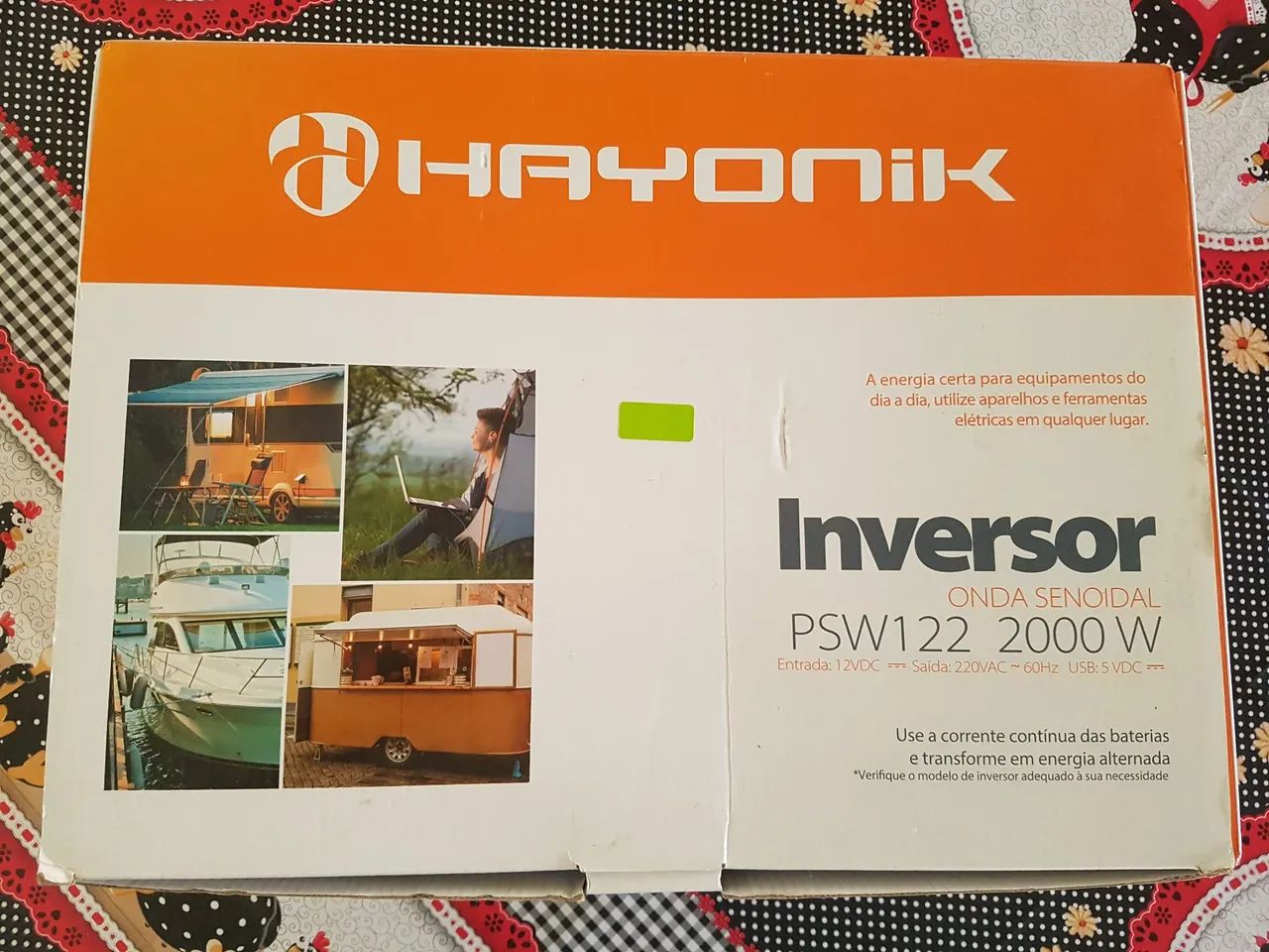 Conversor Transformador Inversor Onda Senoidal Pura 12V Para 220V 2000W HAYONIK [LACRADO] - Foto 4