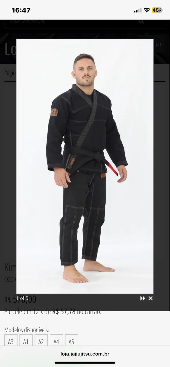 Vendo kimono preto com faixa  - Foto 3