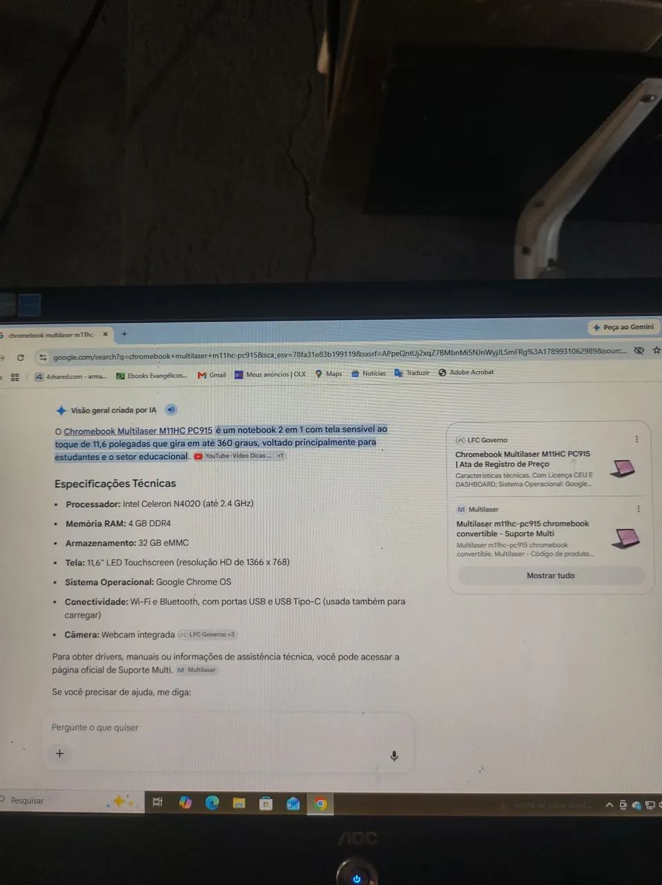 Tela de Notebook Multilaser  - Foto 3