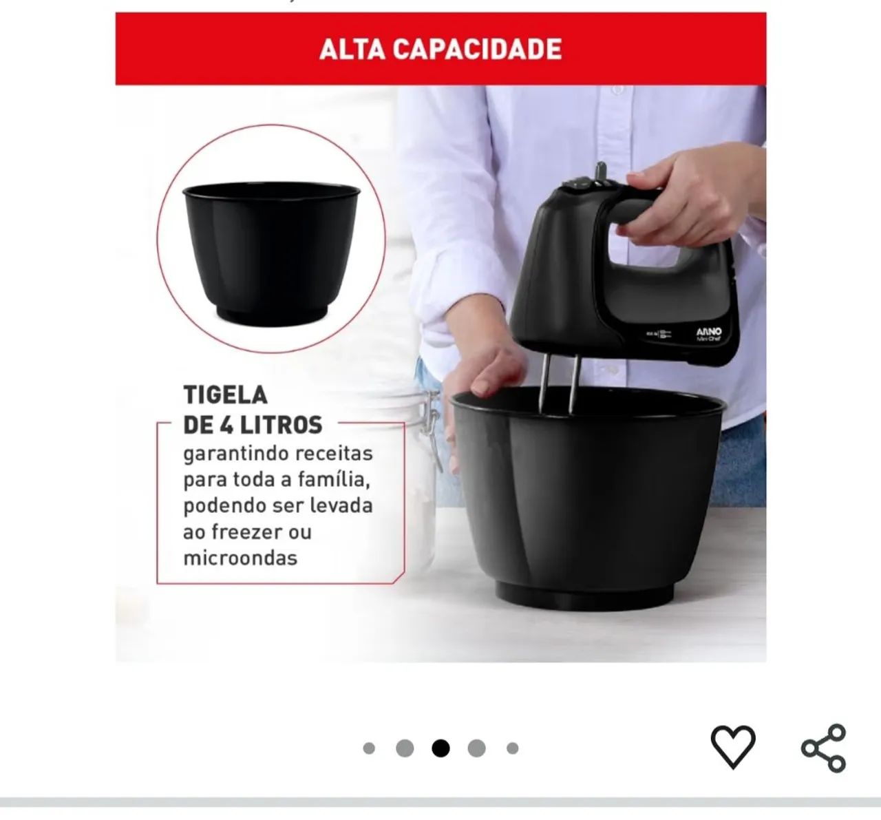 Batedeira mini chef Arno  - Foto 3
