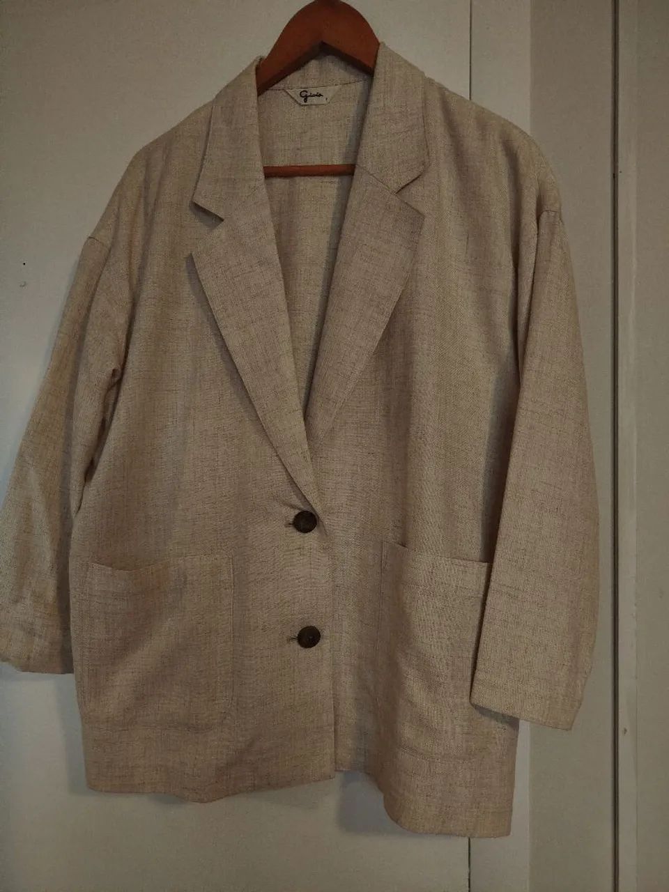 Blazer de linho bege G