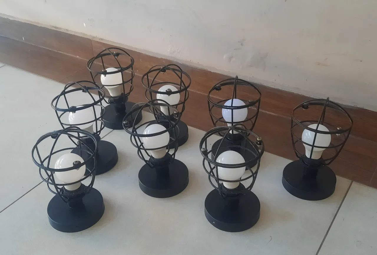 Luminárias estilo industrial lote com 8 - Foto 5