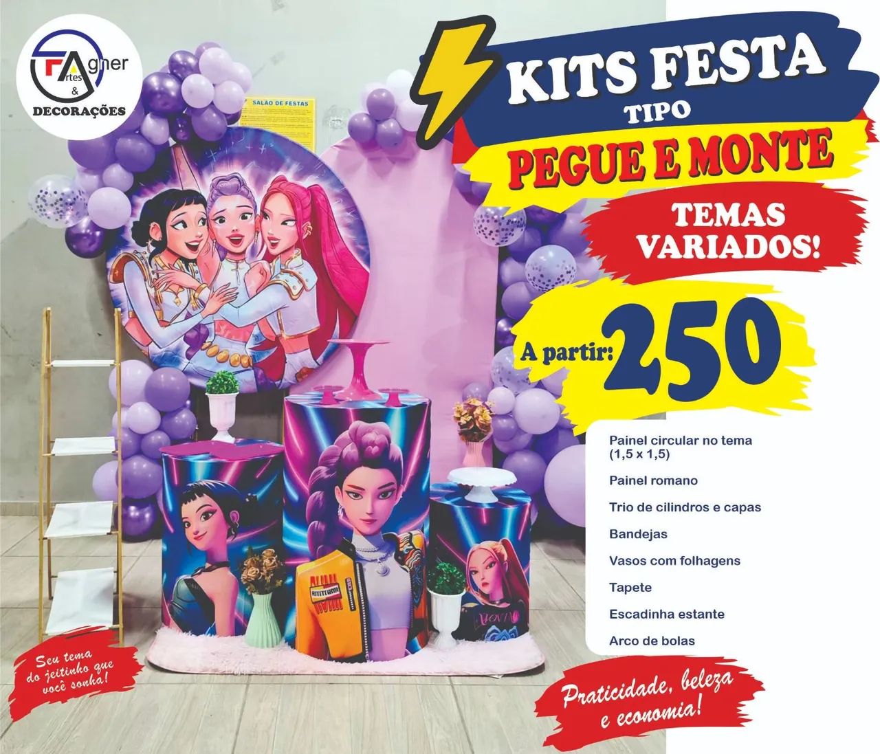 Kits festas estilo pegue e monte  - Foto 2