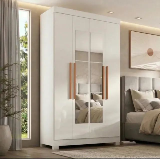 Guarda Roupa Ouro 100% MDF com 4 Portas e 2 Gavetas - Entrega Imediata! - Foto 3