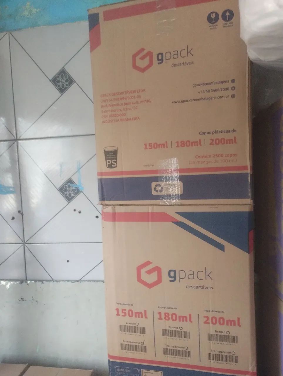 2 500 copos descartáveis  - Foto 5
