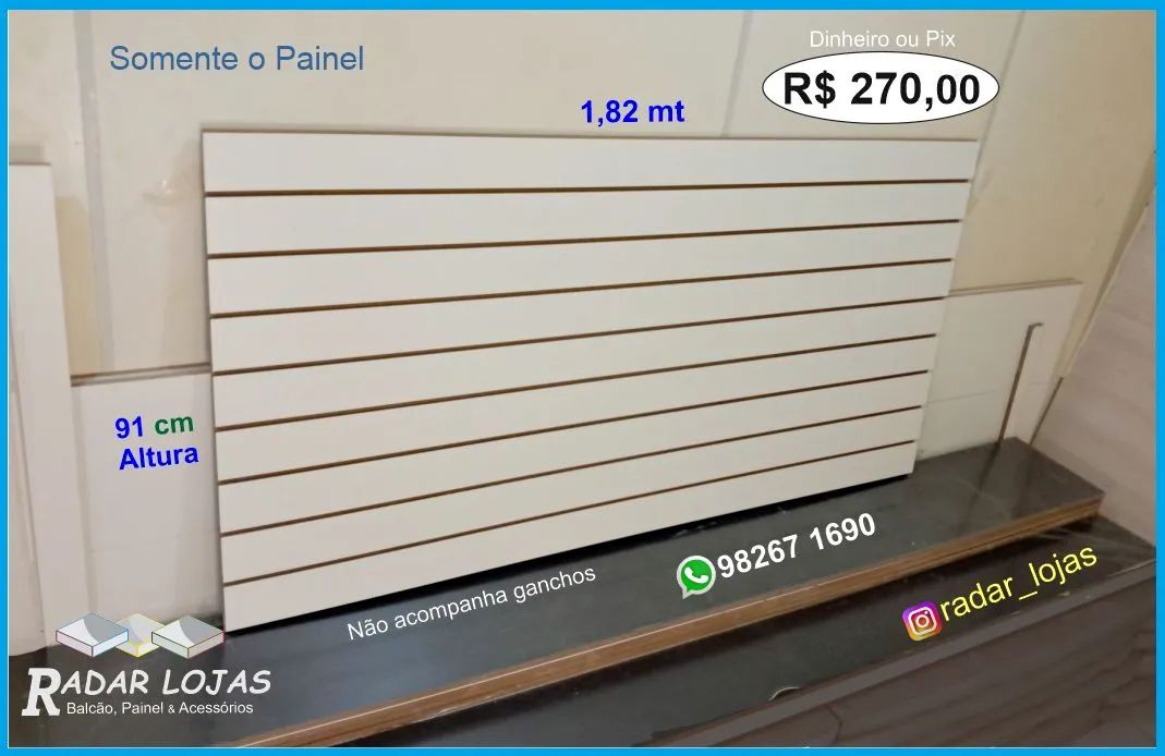 Painel novo para loja 91 X 1,82 - Foto 2