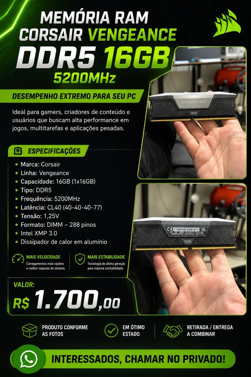 MEMÓRIA RAM DDR5