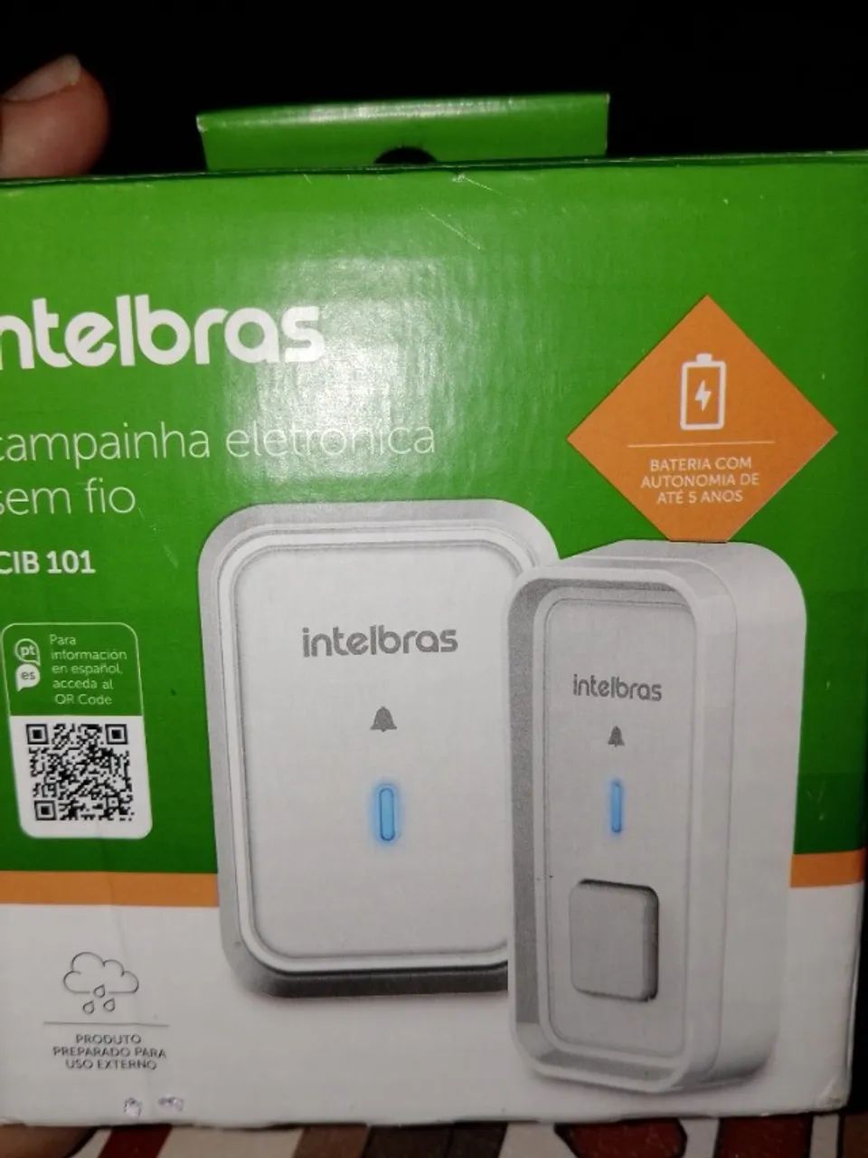 NOVA Campainha eletrônica sem fio intelbras 