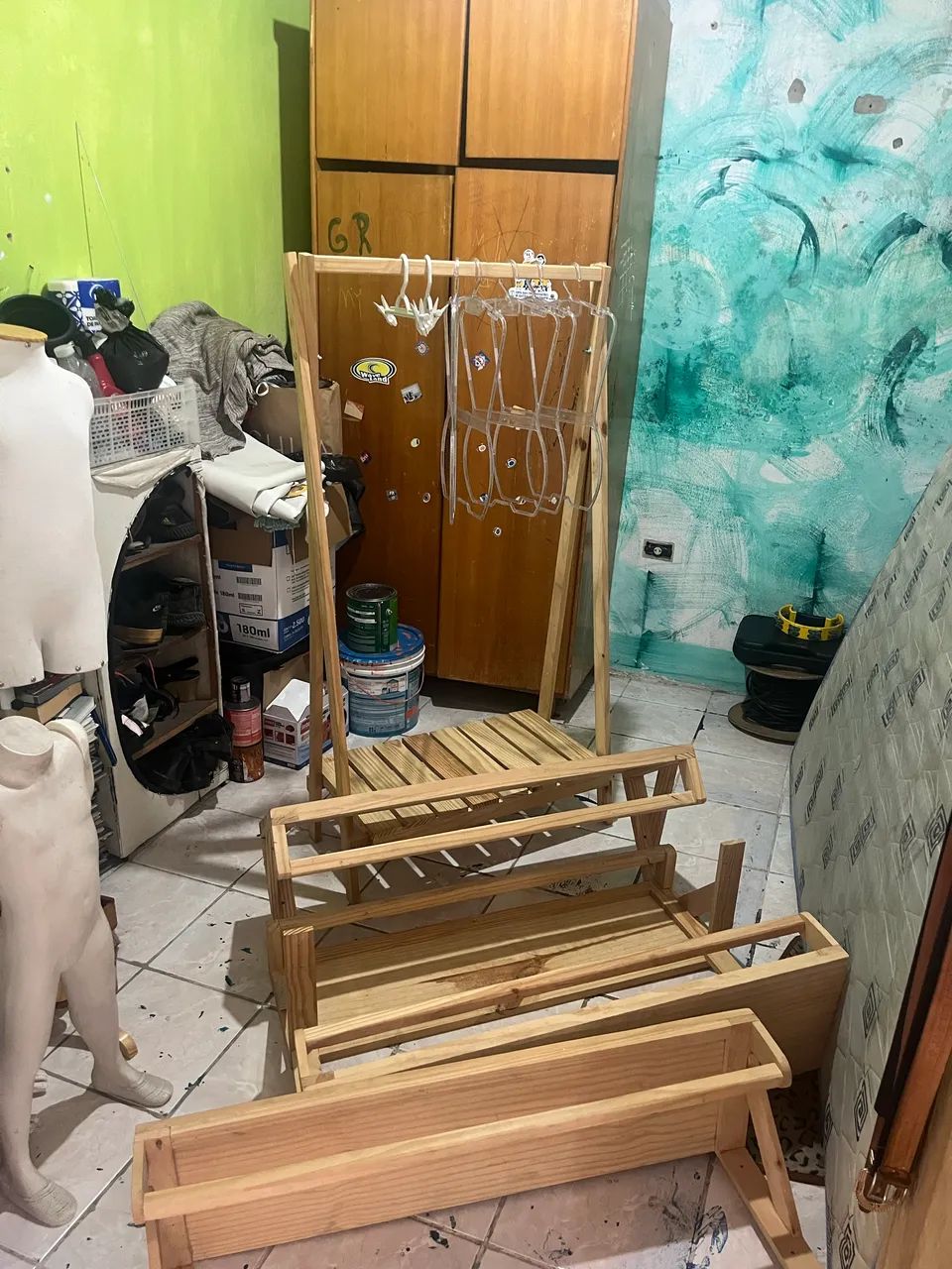 Manequim, pratileira, cabideiro, arara, cabide  - Foto 2