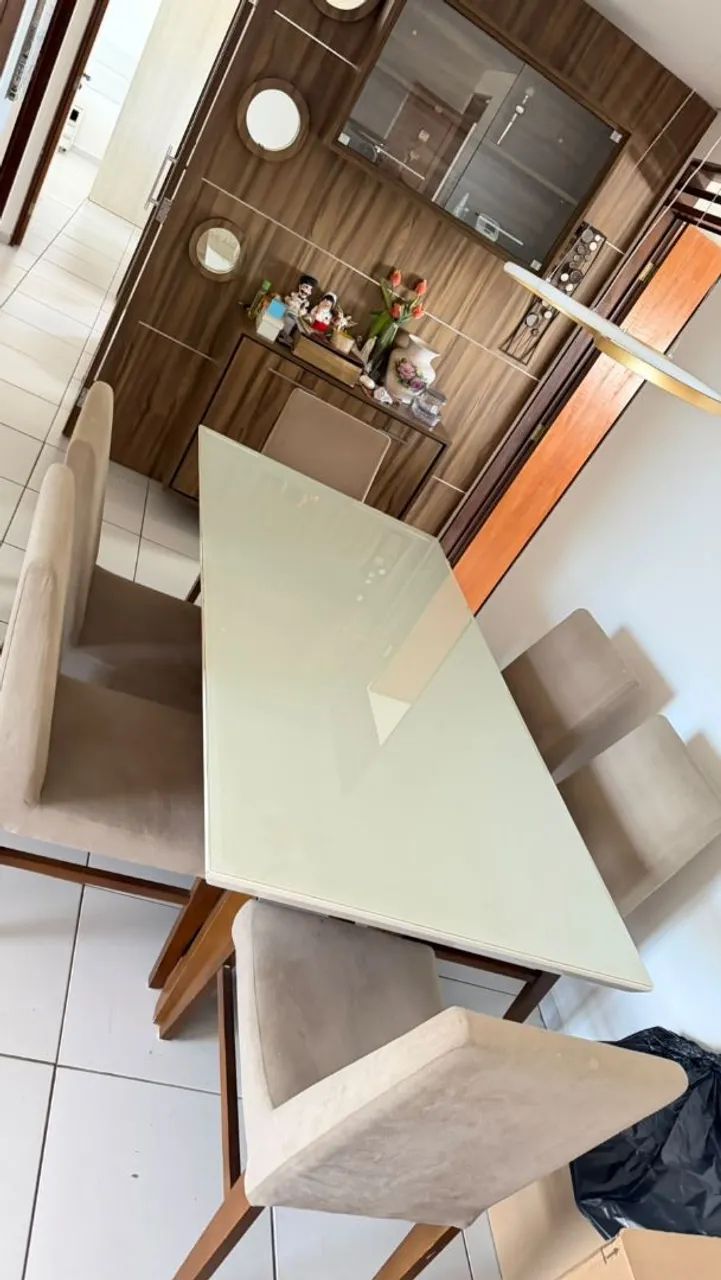 Mesa 6 lugares vidro - Foto 4