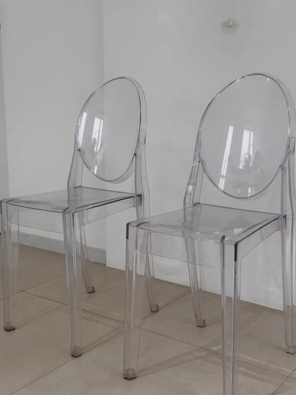 Kit 2 Cadeiras Sala Jantar Transparente Policarbonato - Foto 3