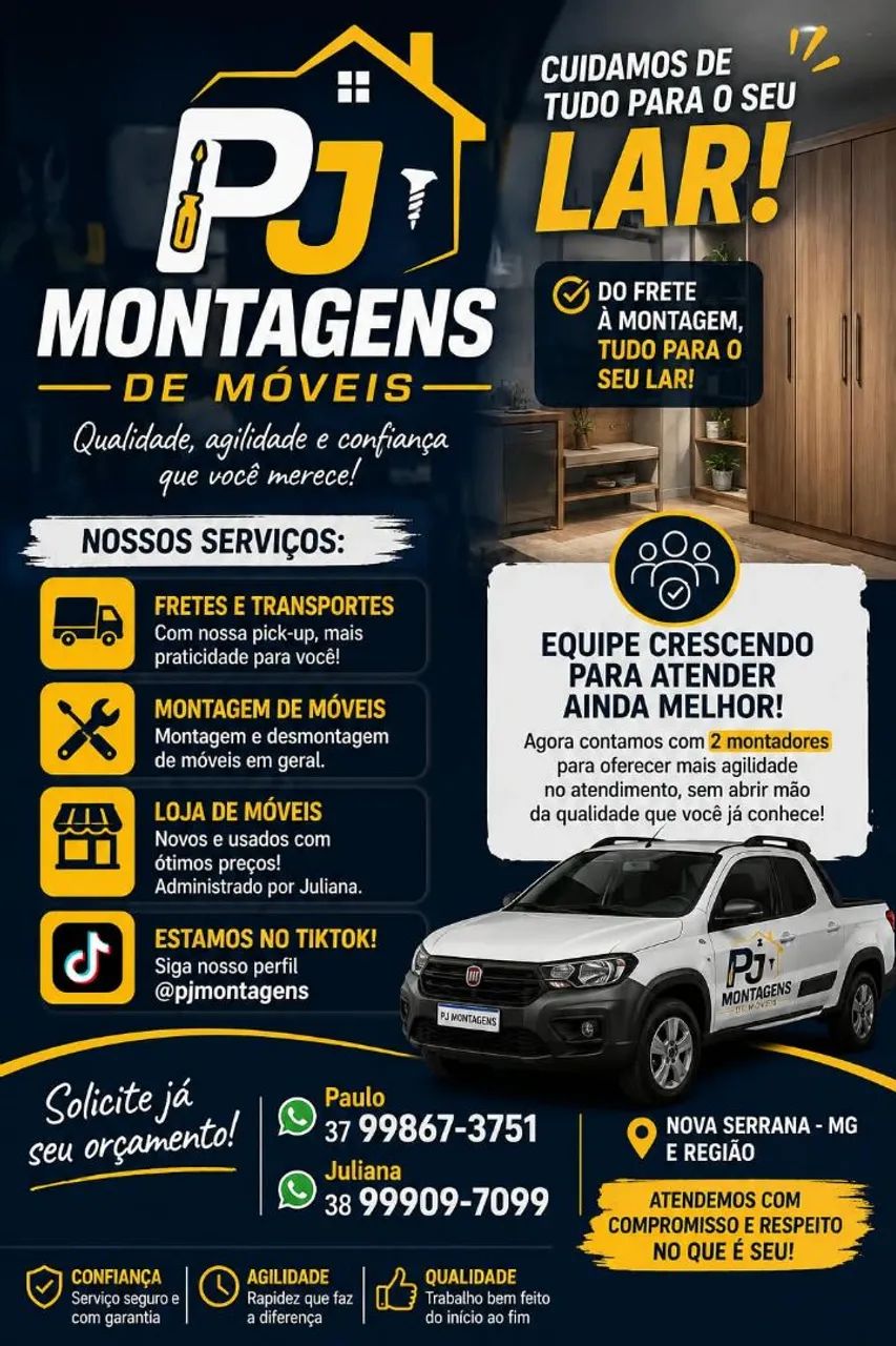 PJ montagens de móveis em geral *