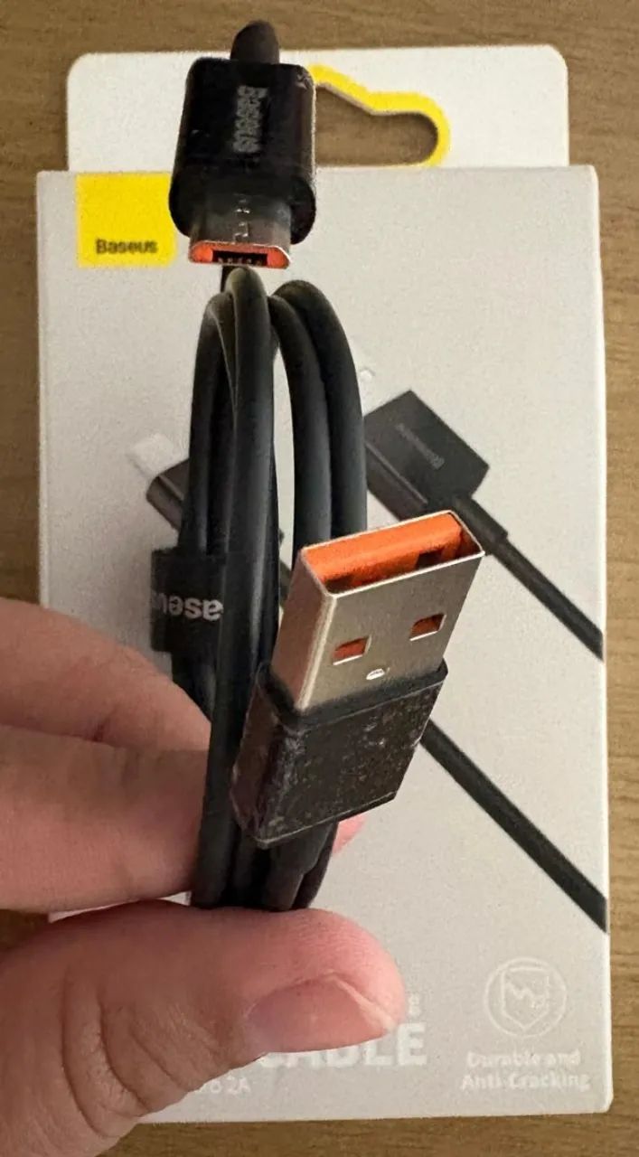 Cabo Baseus Superior Series USB para Micro USB V8 2A 1 Metro - Foto 3