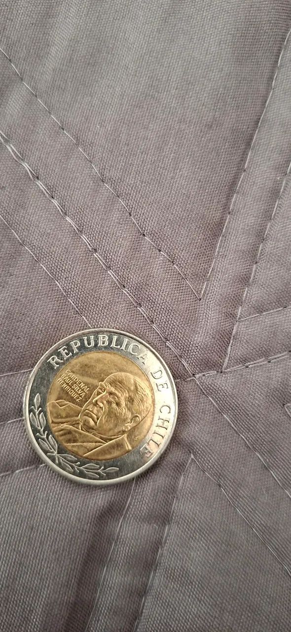 Moeda para coleção do Chile 500 pesos de 2018. - Foto 2