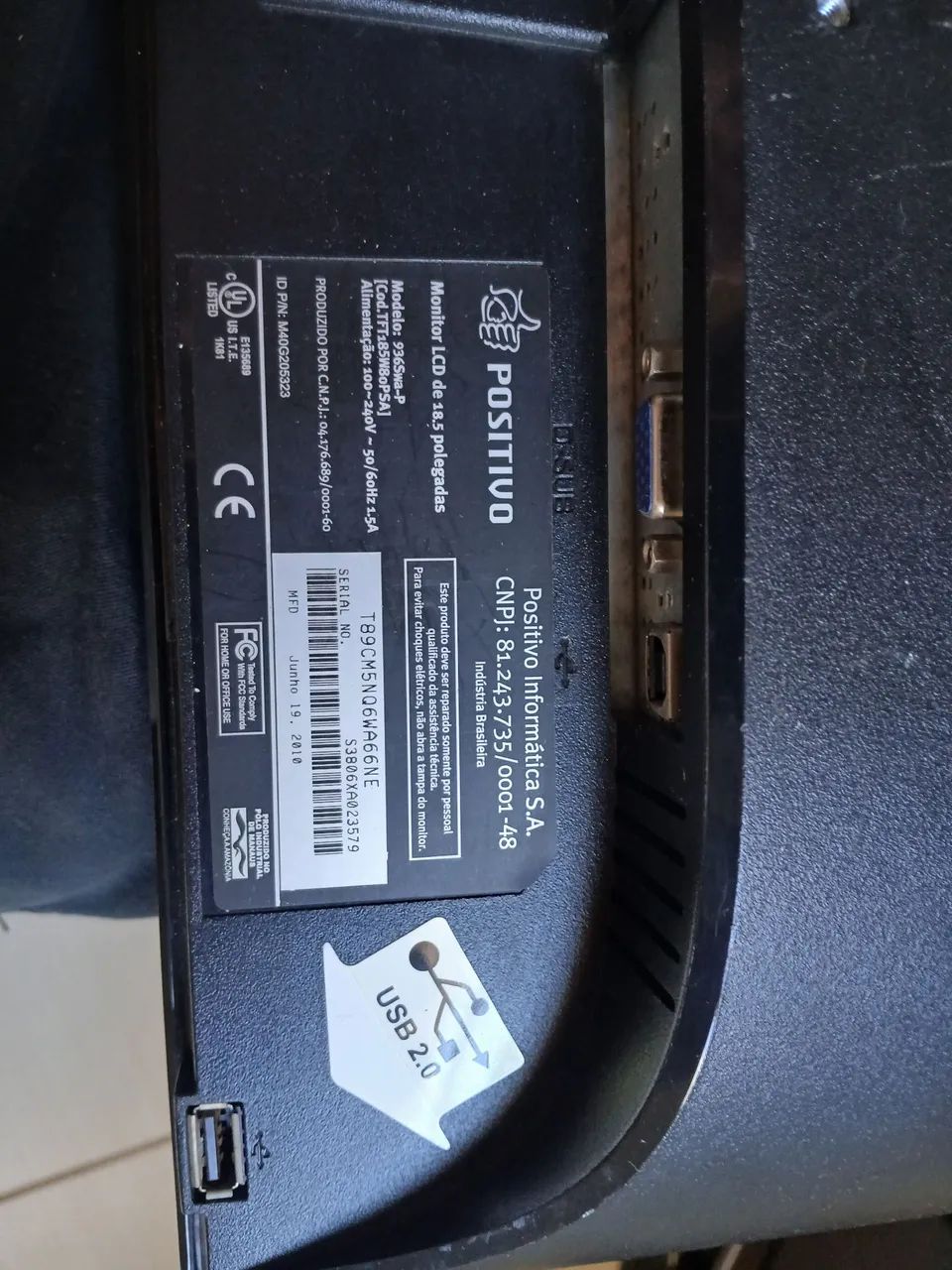 Monitor vga 18.50 polegada  - Foto 2