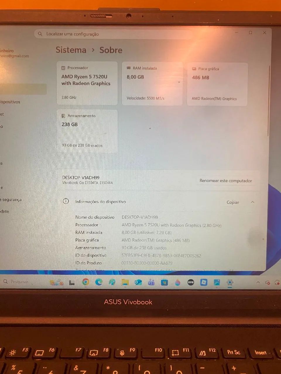Asus Vivobook 256gb - Foto 2